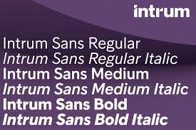 Пример шрифта Intrum Sans